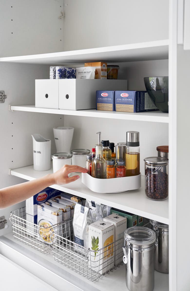 Yamazaki Square Lazy Susan, Alternate, color, White