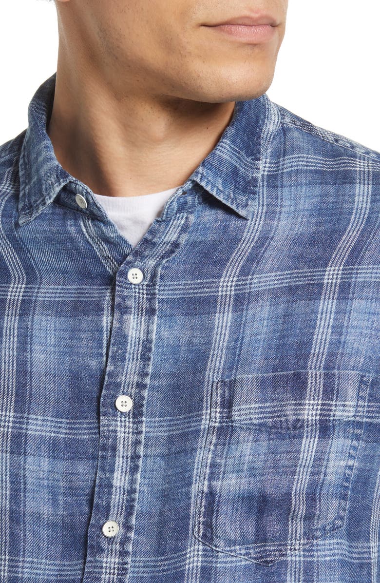 Rails Havana Relaxed Fit Plaid Linen Button-Up Shirt, Alternate, color,
