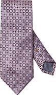 Eton Floral Medallion Silk Tie