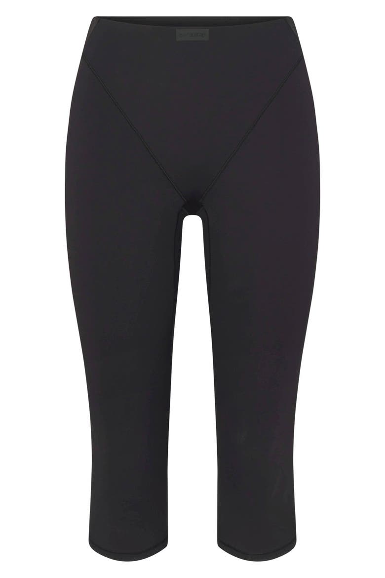V-Panel Crop Leggings, Alternate, color, OBSIDIAN