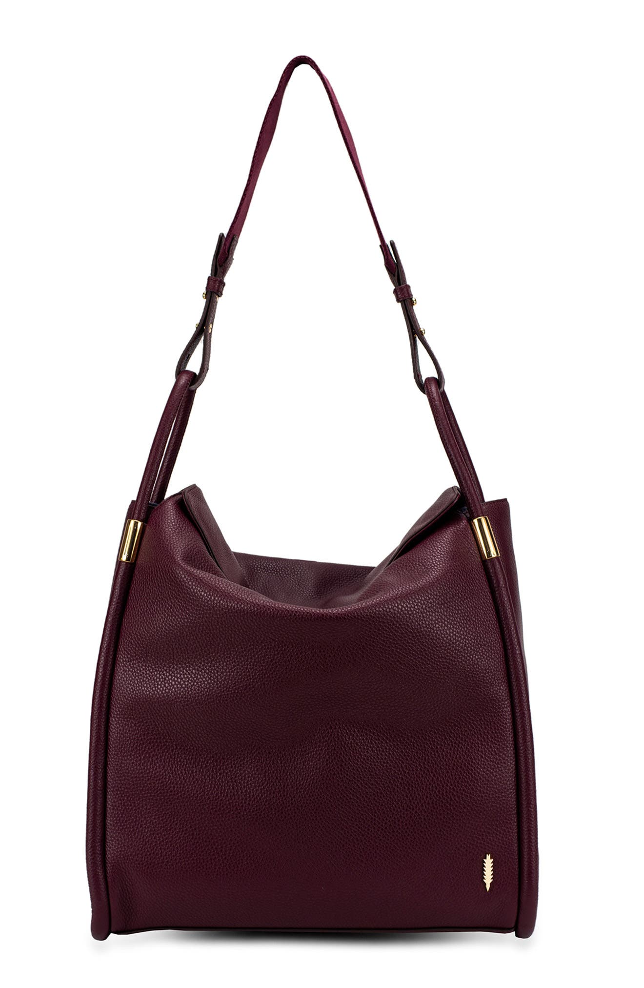 Thacker Tery Leather Hobo Bag, Main, color, 