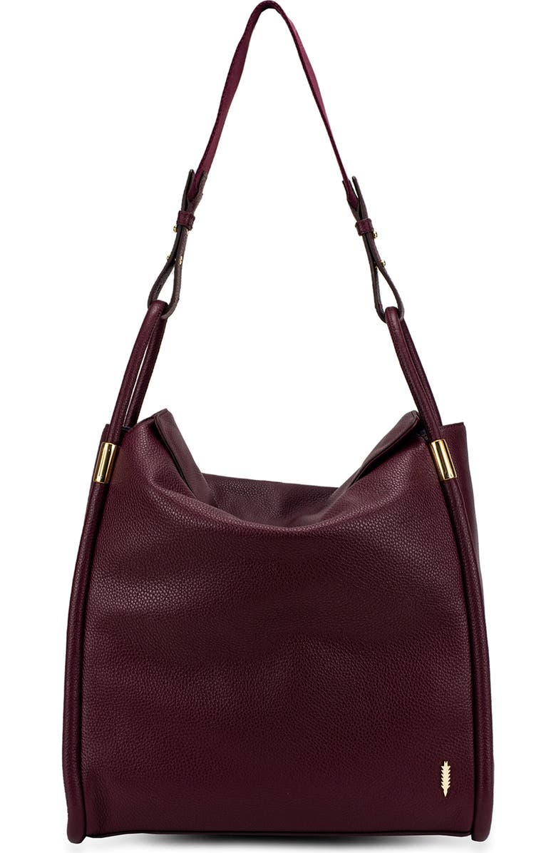 Thacker Tery Leather Hobo Bag, Main, color,