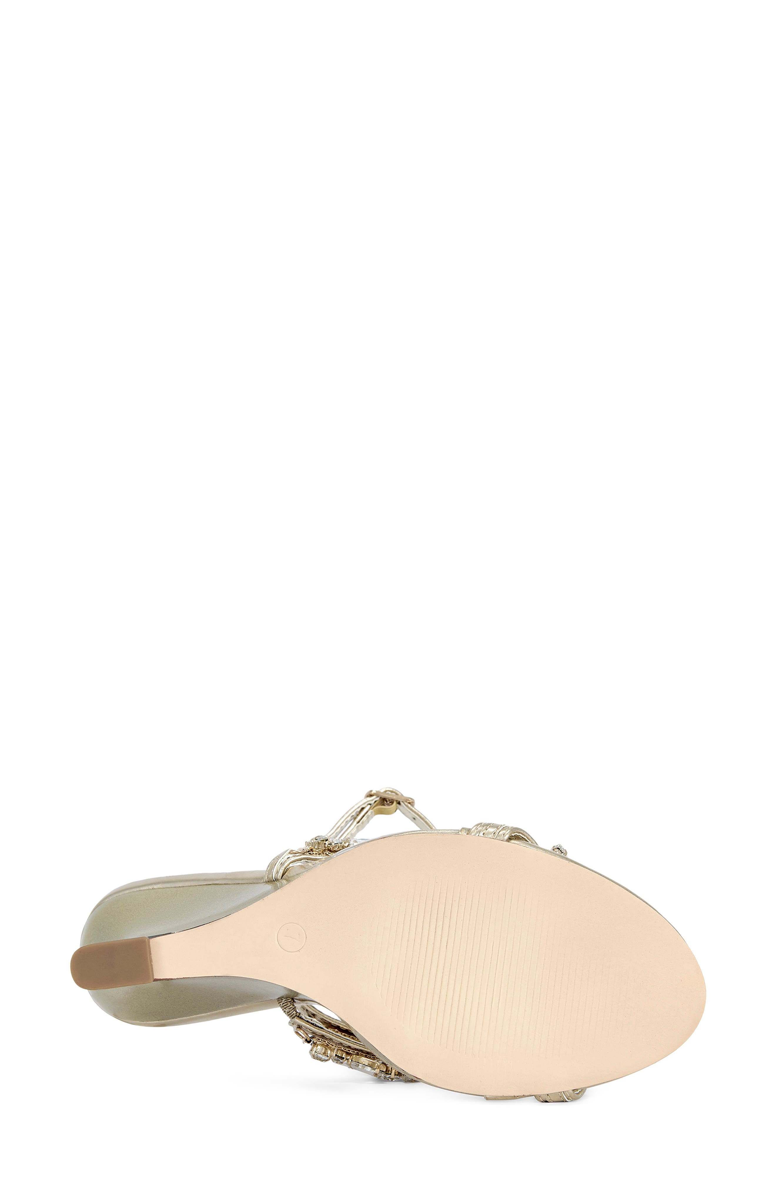 Porceline Wedge Sandal, Alternate, color, GOLD