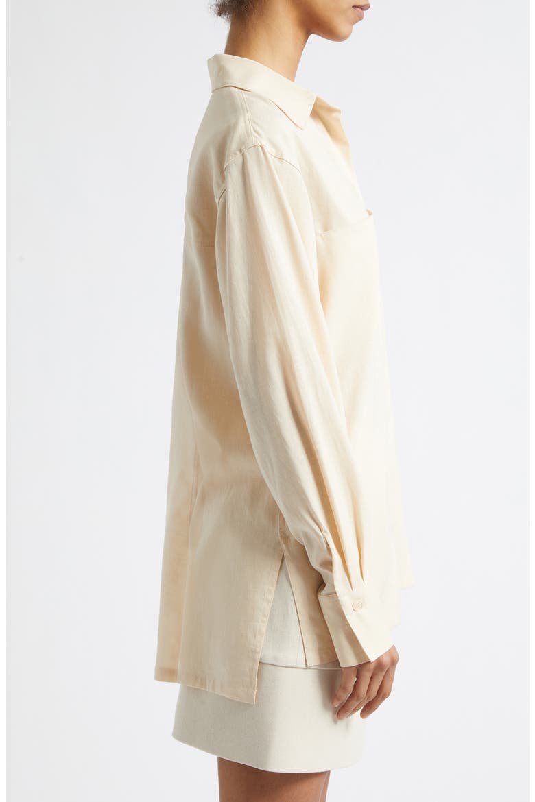 Vanda Button-Up Shirt, Alternate, color, BEIGE