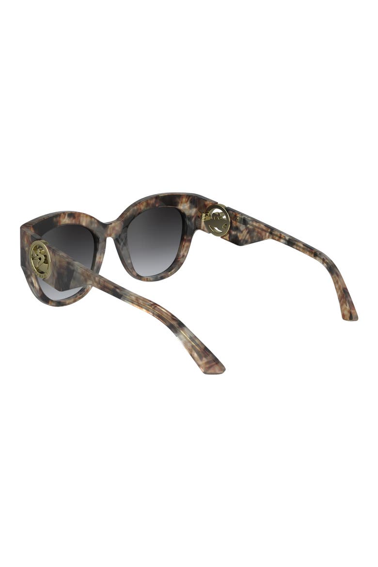 55mm Gradient Butterfly Sunglasses, Alternate, color, MARBLE BROWN BEIGE