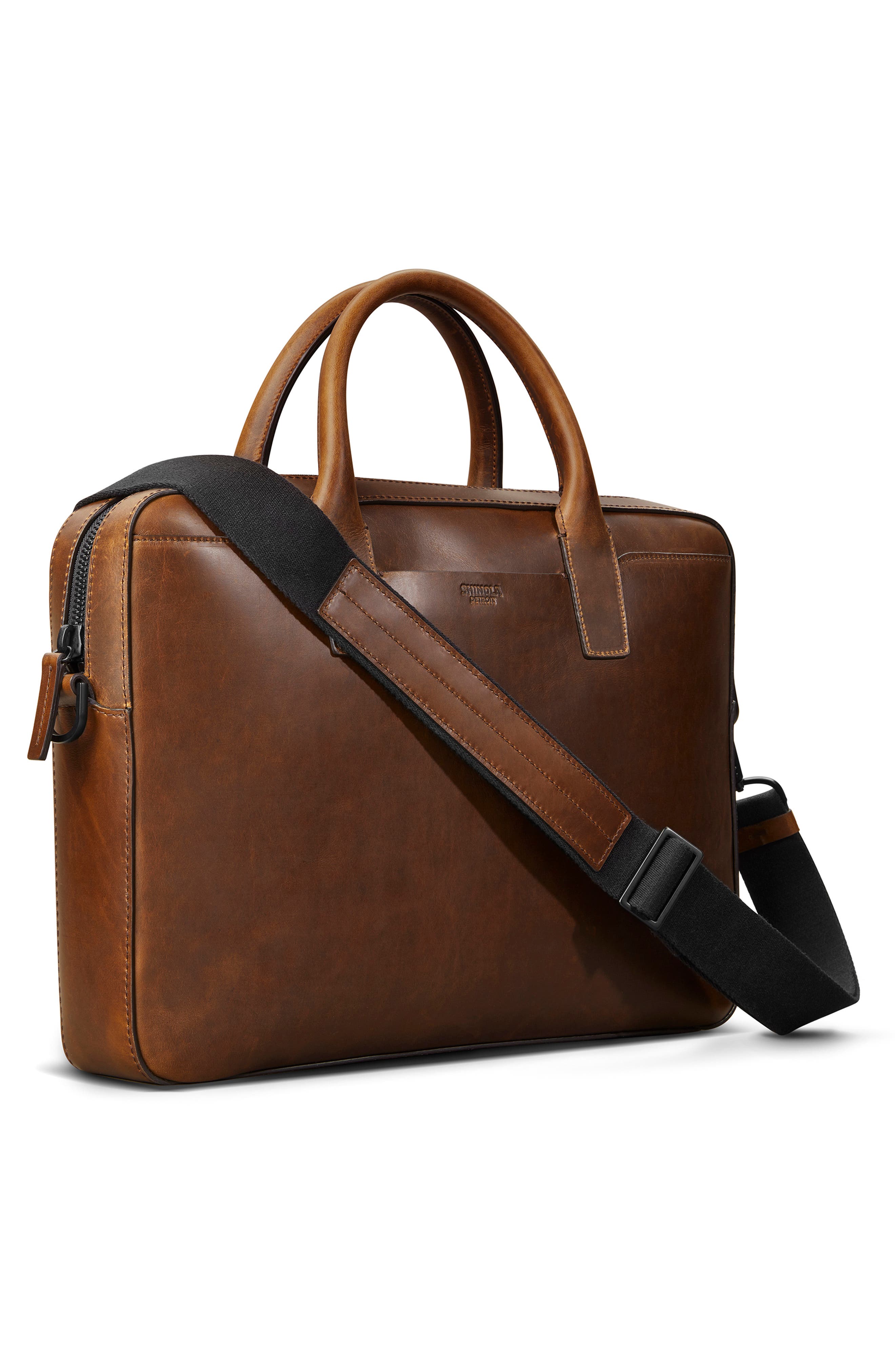 Shinola Fulton Navigator Leather Briefcase, Alternate, color, 