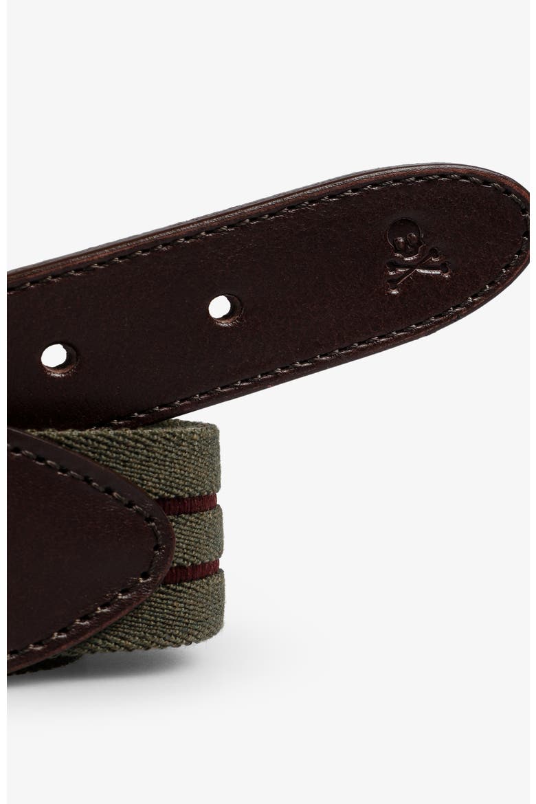 Stripes Elastic Belt, Alternate, color, Khaki