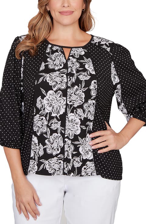 Textured Knit Top (Plus)