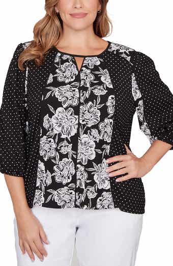 RUBY RD Textured Knit Top