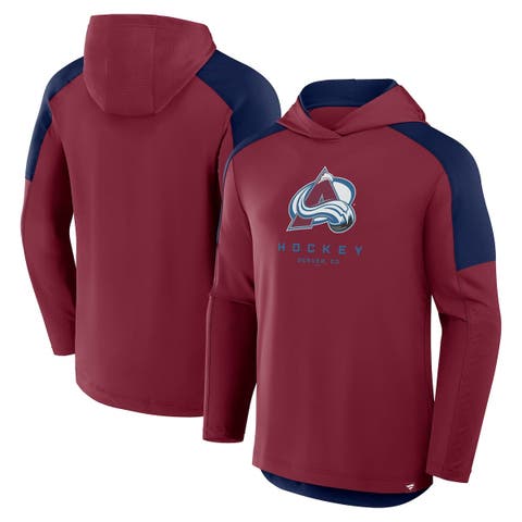 Men's Fanatics Burgundy Colorado Avalanche Meta Game Transitional Pullover Hoodie