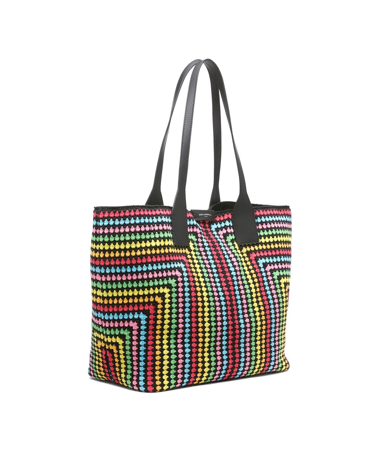 KARL LAGERFELD PARIS Henriette Tote, Alternate, color, Black Multi