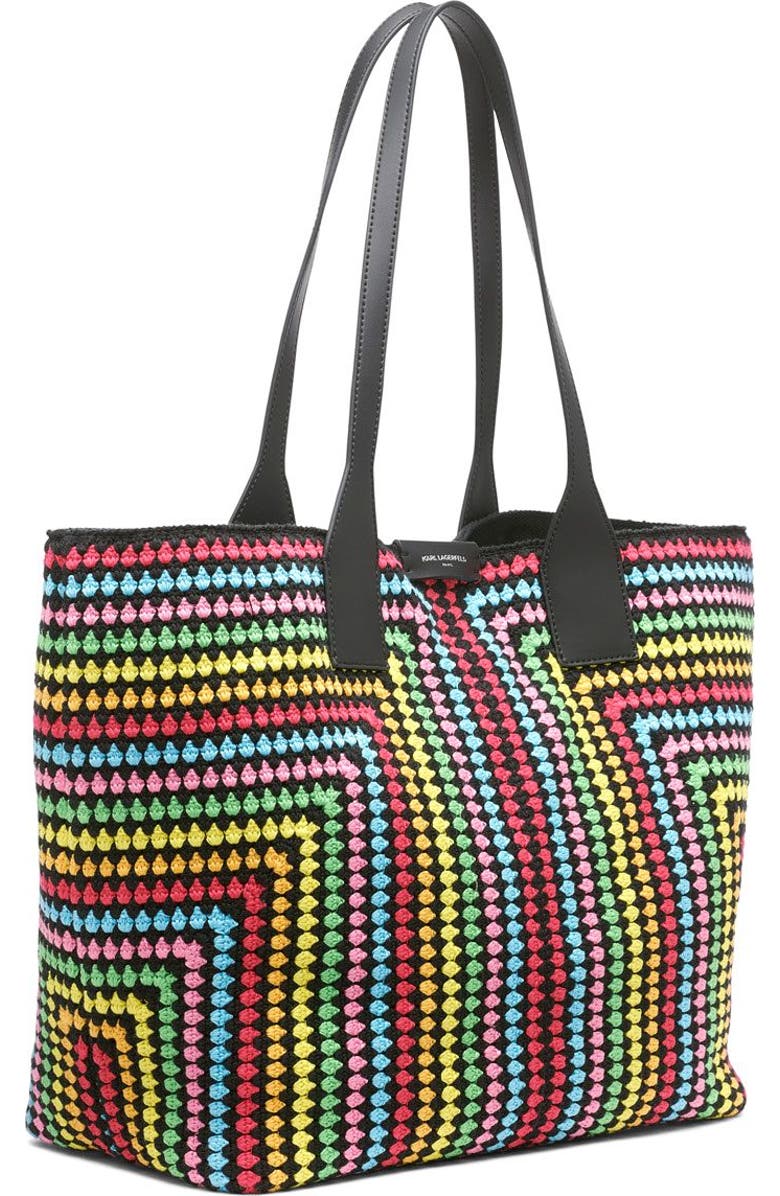 KARL LAGERFELD PARIS Henriette Tote, Alternate, color, Black Multi