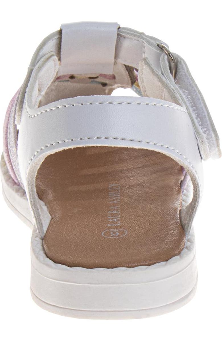 Laura Ashley Multicolor Straps Sandals, Alternate, color, White