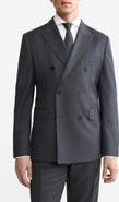 MANGO Double Breasted Wool Jacket