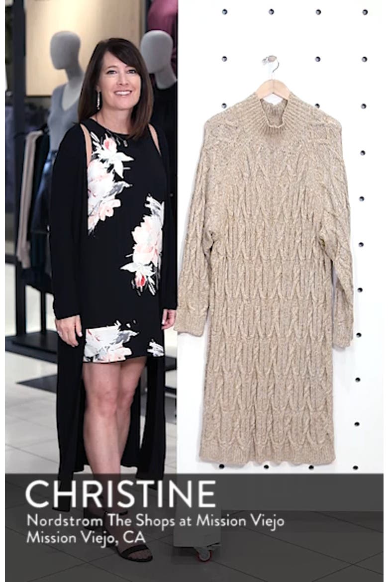 Cable Knit Sweater Dress video