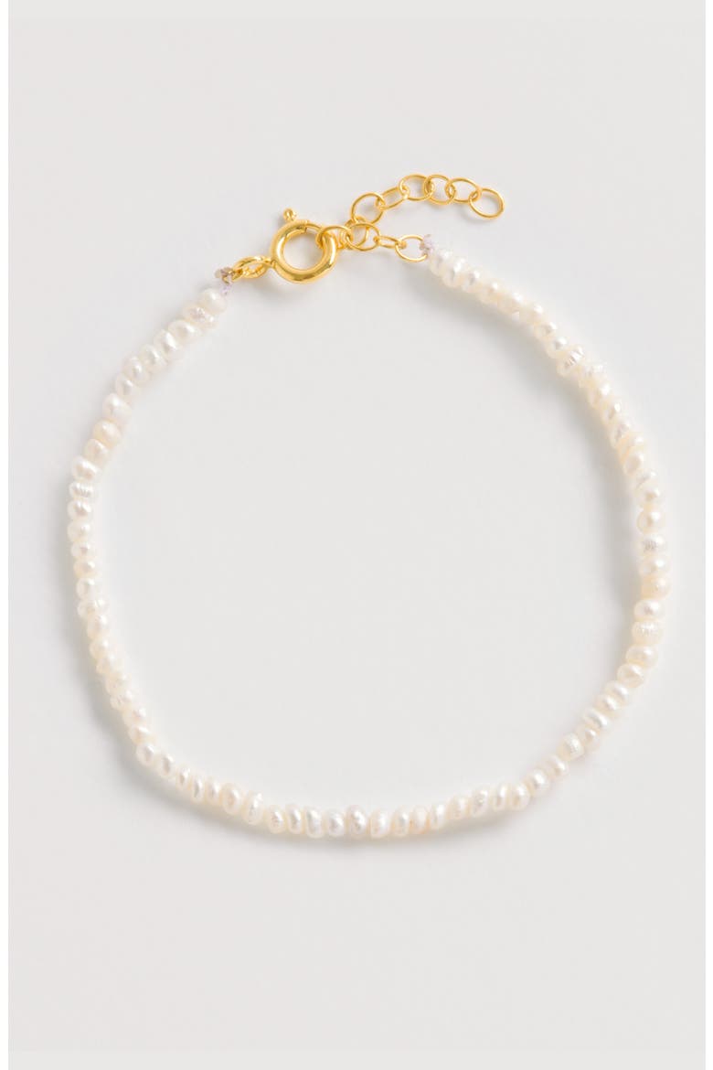 Seed Pearl Bracelet, Alternate, color, Gold