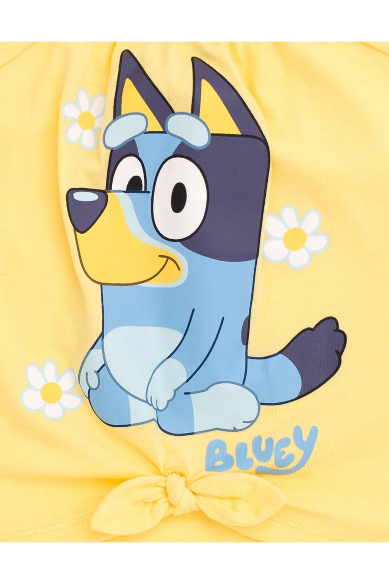 T-Shirt and Bubble Skirt Set, Alternate, color, Yellow Bluey Blue