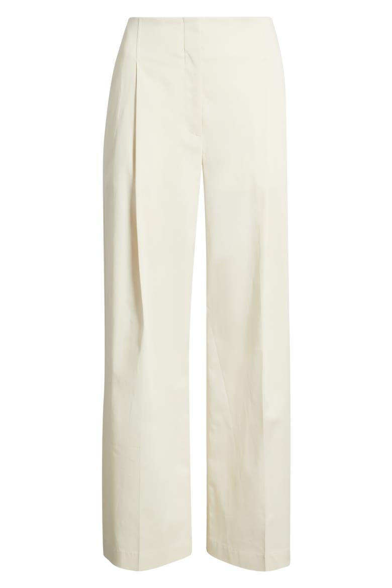 Tulotta Pleated High Waist Wide Leg Pants, Alternate, color, LIGHT PUMICE