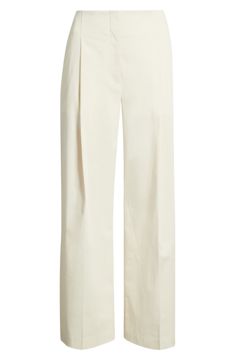 BOSS Tulotta Pleated High Waist Wide Leg Pants, Main, color, Light Pumice