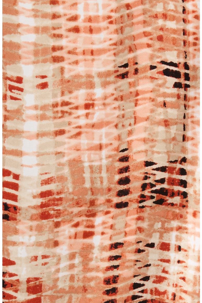 Abstract Print Keyhole Sleeveless Top, Alternate, color, MANDARIN MULTI