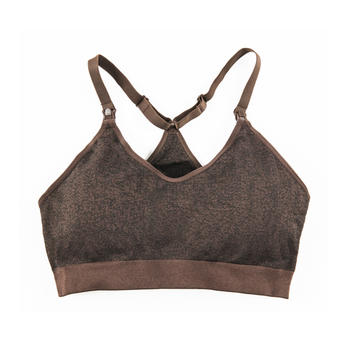 Modern Eternity Maternity Bella Active Maternity Nursing Bra In Brown