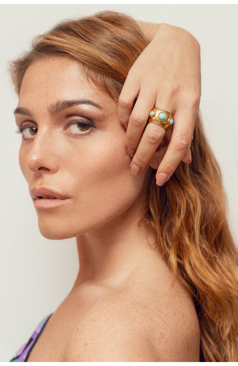 SYLVIA TOLEDANO Dune Ring, Alternate, color, Blue