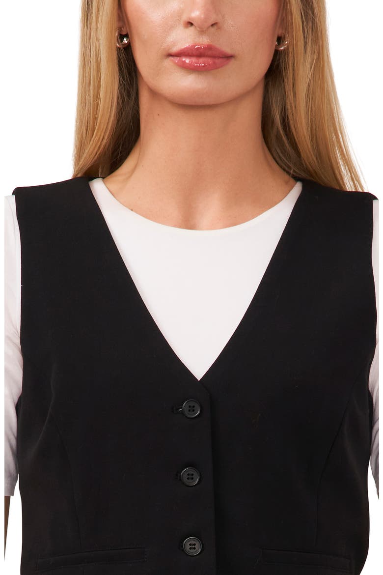 Button-Up Vest, Alternate, color, RICH BLACK