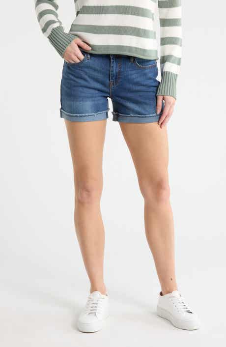 Vigoss Cuffed Mid Rise Denim Shorts