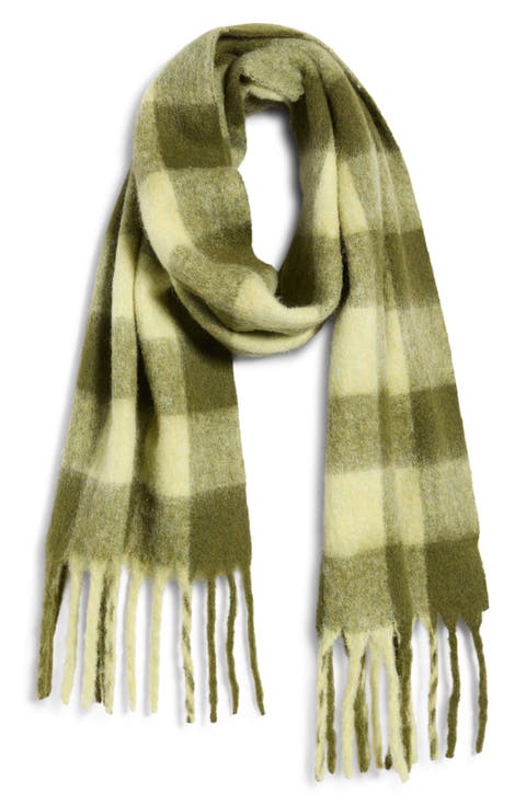 Checkered Brushed Scarf
