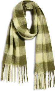 Treasure & Bond Checkered Brushed Scarf