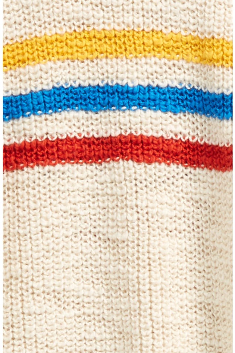 Stripe Sweater, Alternate, color, BUTTERCREAM