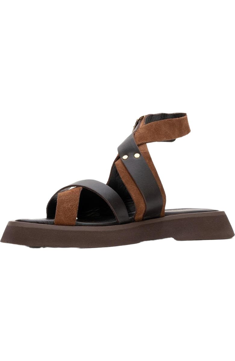 Forever & Always Shoes Minnea Suede Leather Sandal, Alternate, color, Brown Suede Leather