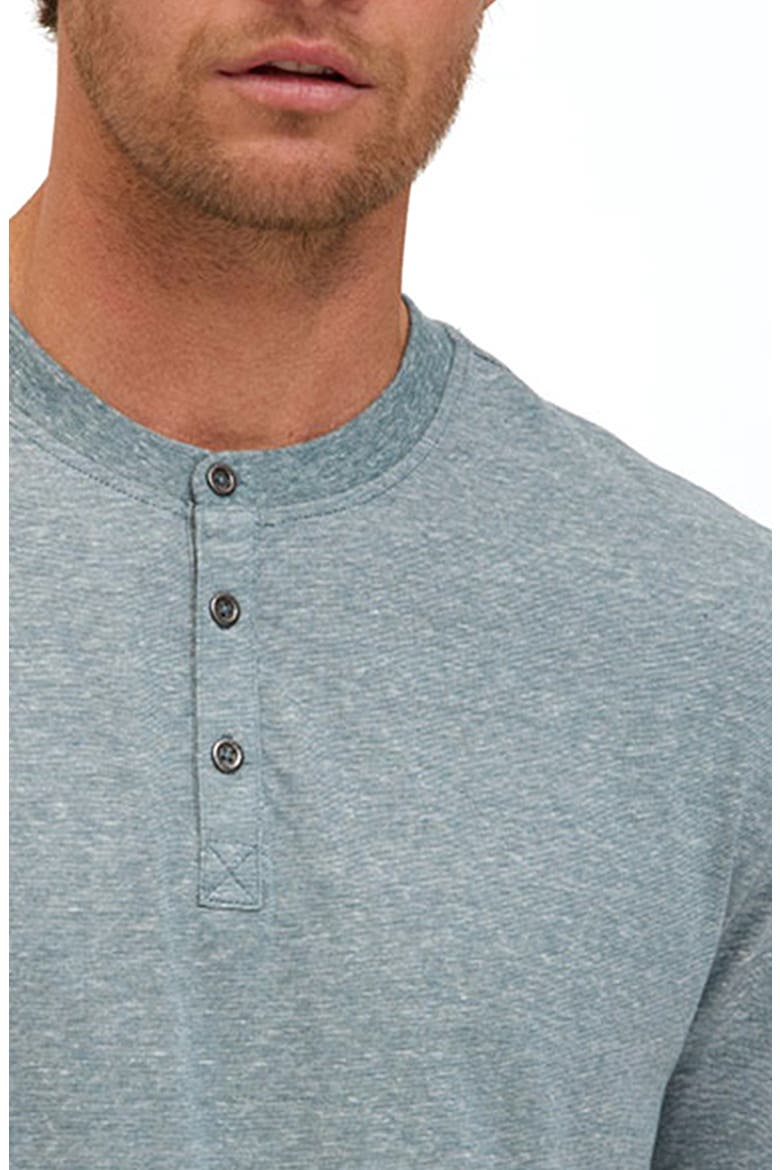 Carlos Short Sleeve Henley, Alternate, color, PEACOCK