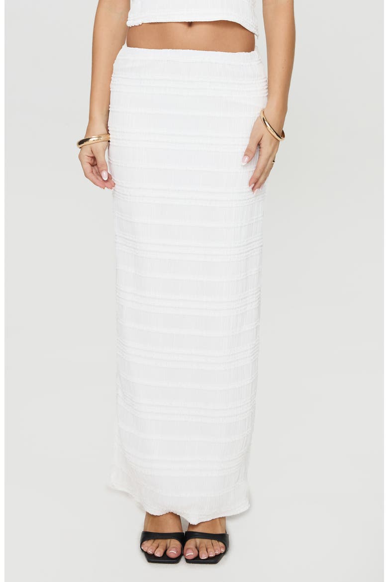 Orzo Strapless Crop Top & Maxi Skirt Set, Main, color, LIGHT BEIGE