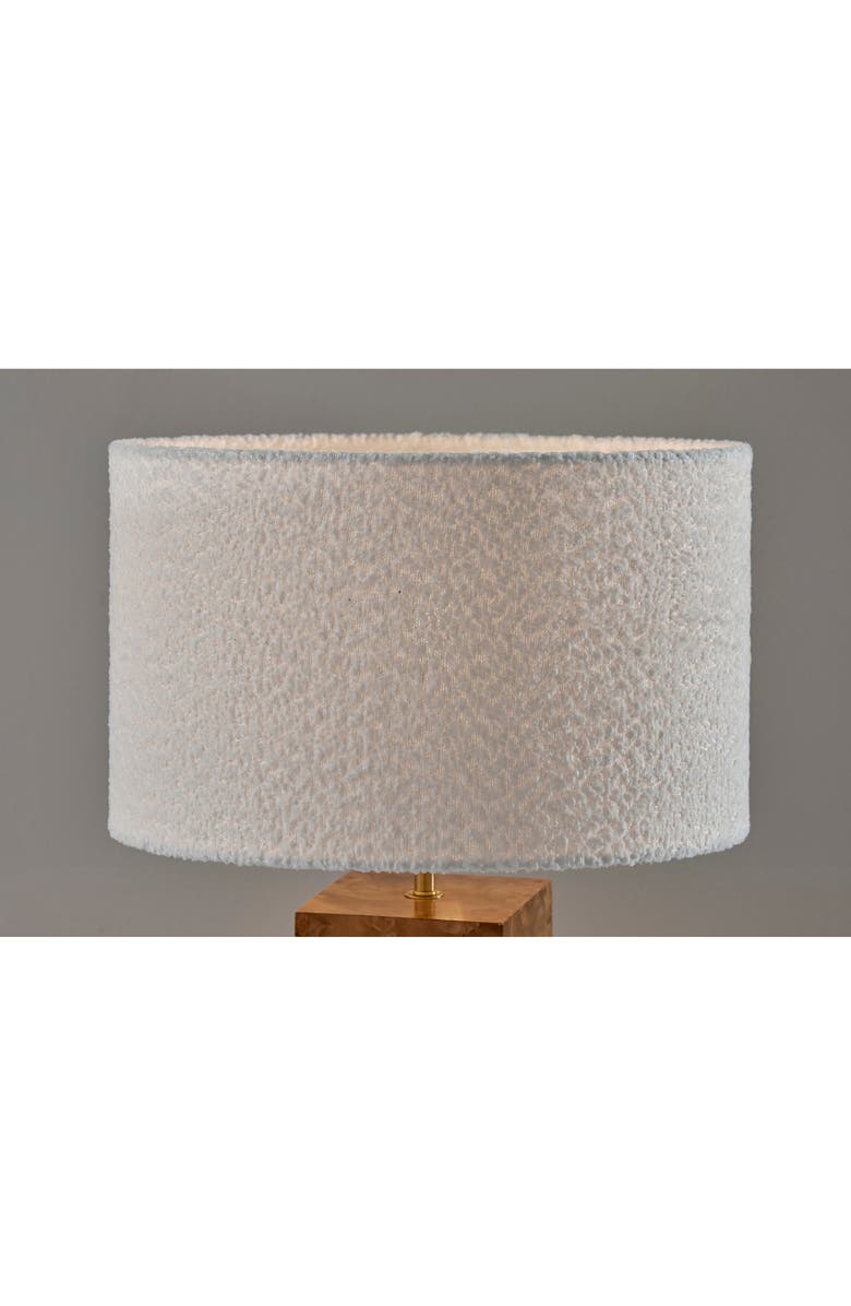 ADESSO LIGHTING Frederick Table Lamp, Alternate, color, Burled Wood/ Antique Brass