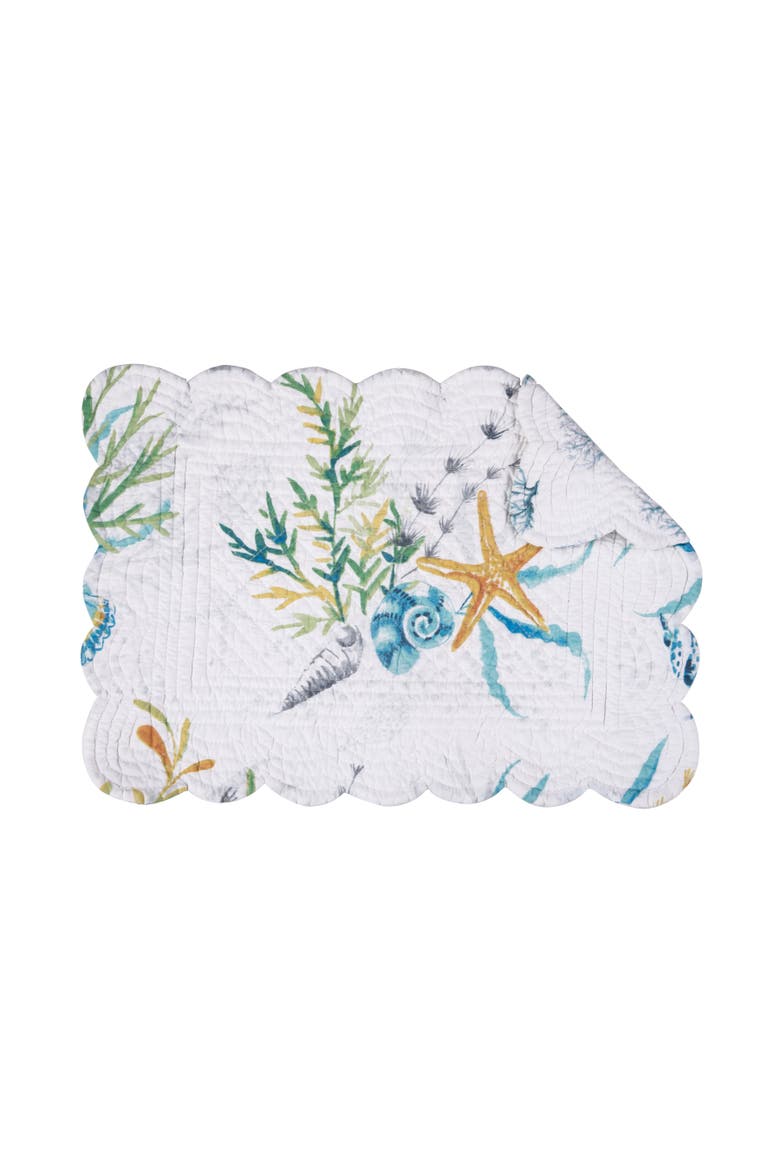 Marlowe Sound Placemats, Set of 6, Alternate, color, White