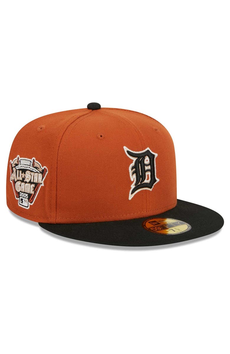 New Era Men's New Era Orange/Black Detroit Tigers 59FIFTY Fitted Hat, Main, color, 