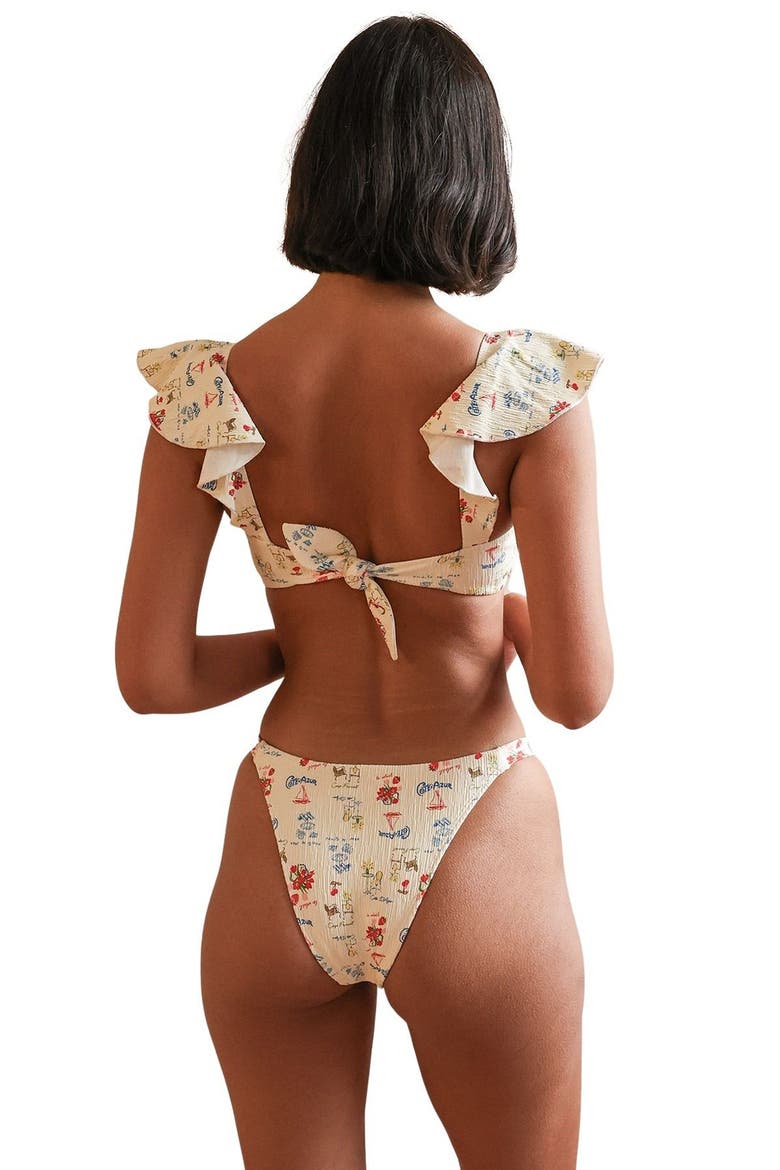 Honeymoon Super Cheeky Bikini Bottom, Alternate, color, Cap Ferrat