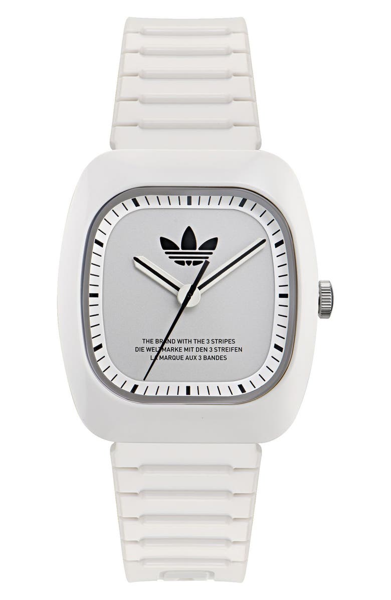 adidas AO Bracelet Watch, Main, color, White
