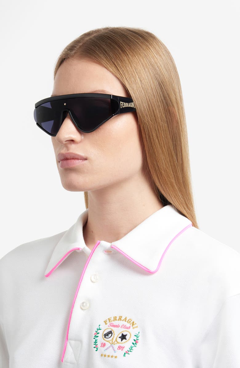 Chiara Ferragni 99mm Shield Sunglasses, Alternate, color,