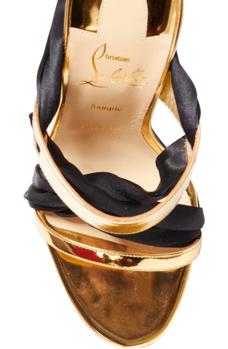 Christian Louboutin Foulard Cheville Tie Up Sandal, Alternate, color,