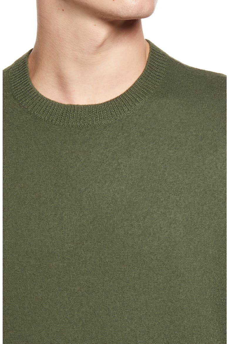 Merino Wool Crewneck Sweater, Alternate, color, JAC KAKI MILITAIRE