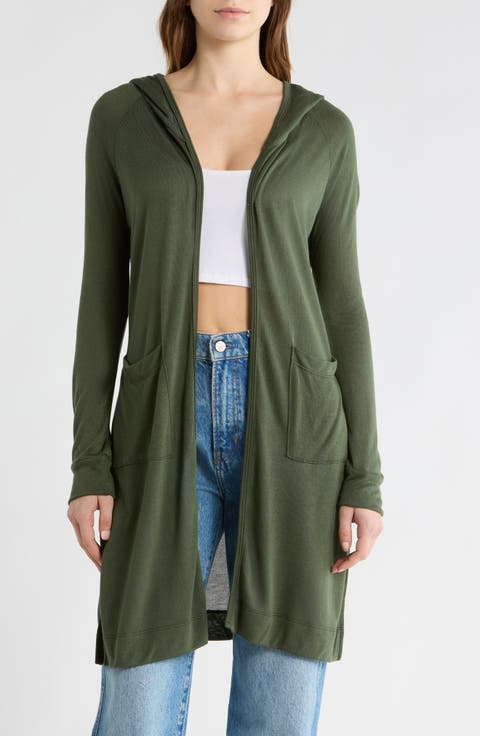 Hooded Sweater Cardigan