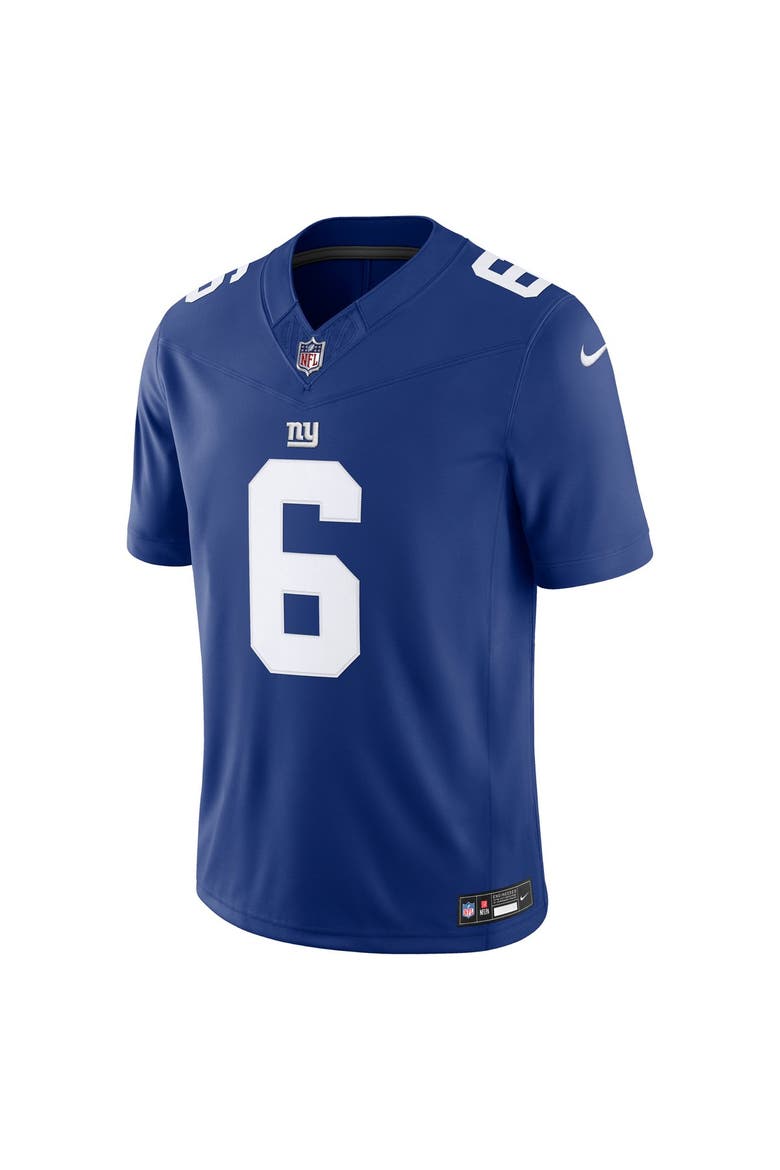 Men's Nike Jaxson Dart Royal New York Giants Team Vapor F.U.S.E. Stitched Limited Jersey, Alternate, color, Royal