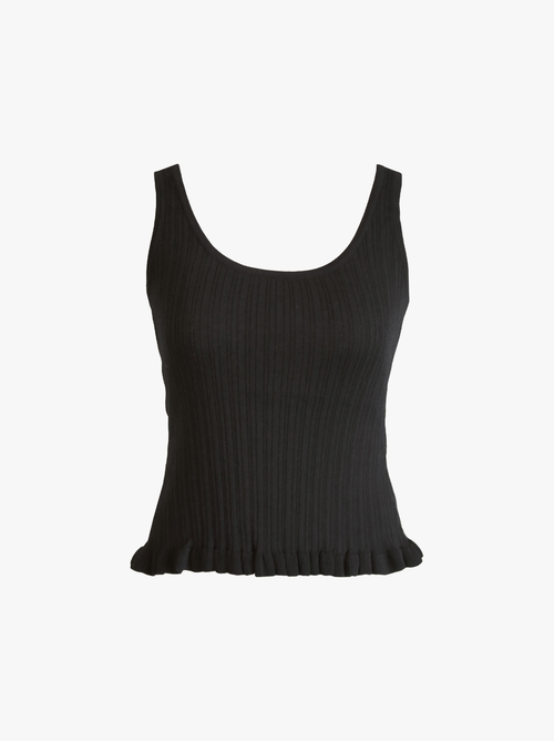 Able Hadley Knit Tank In Black