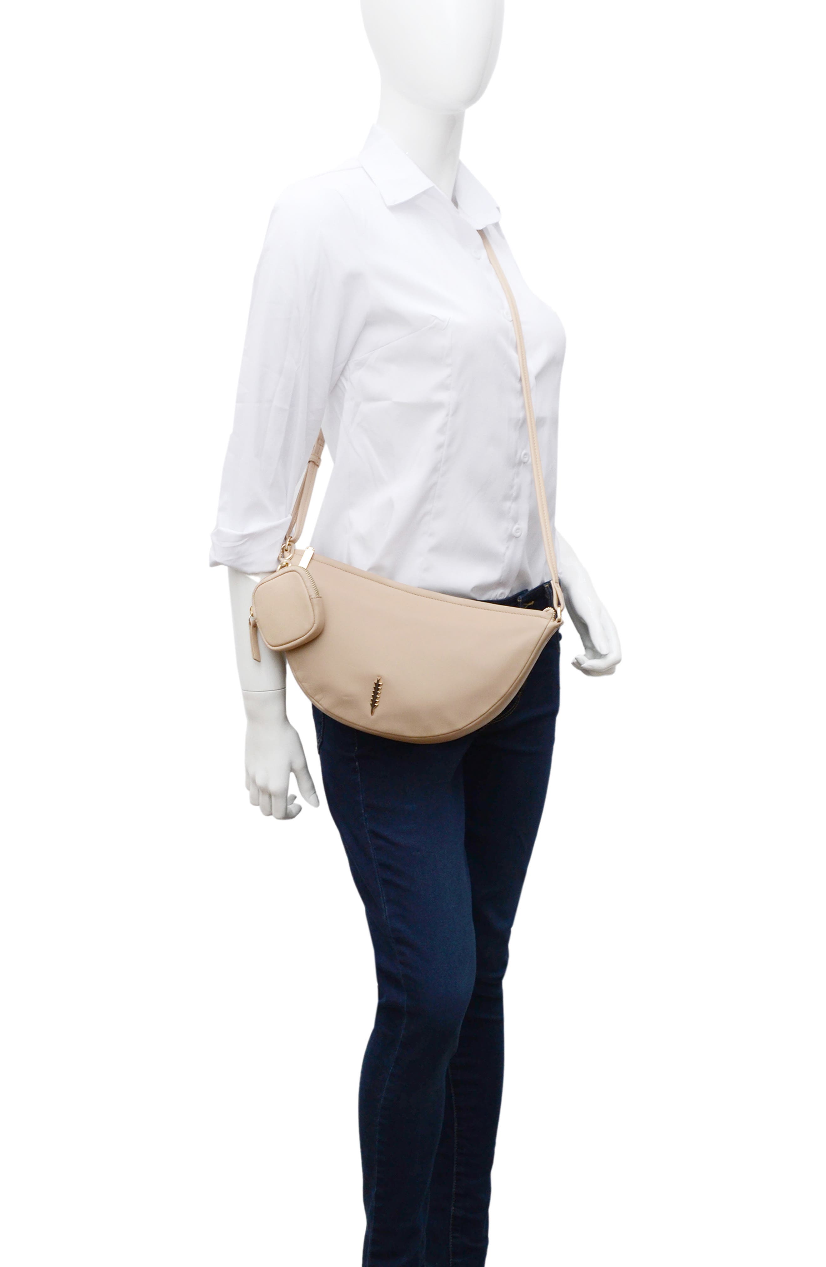 Thacker Liz Crescent Crossbody Bag, Alternate, color, 