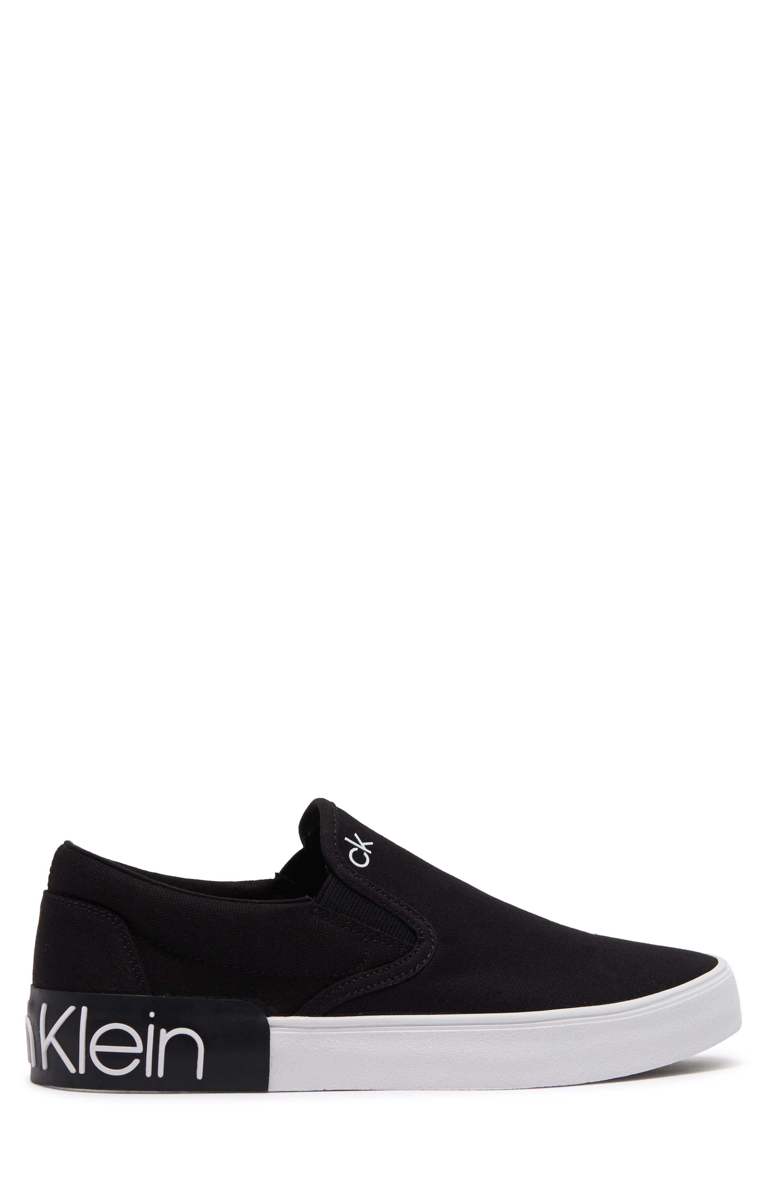 Calvin Klein Ryor Slip-On Sneaker, Alternate, color, Black 10Oz Canvas Vf