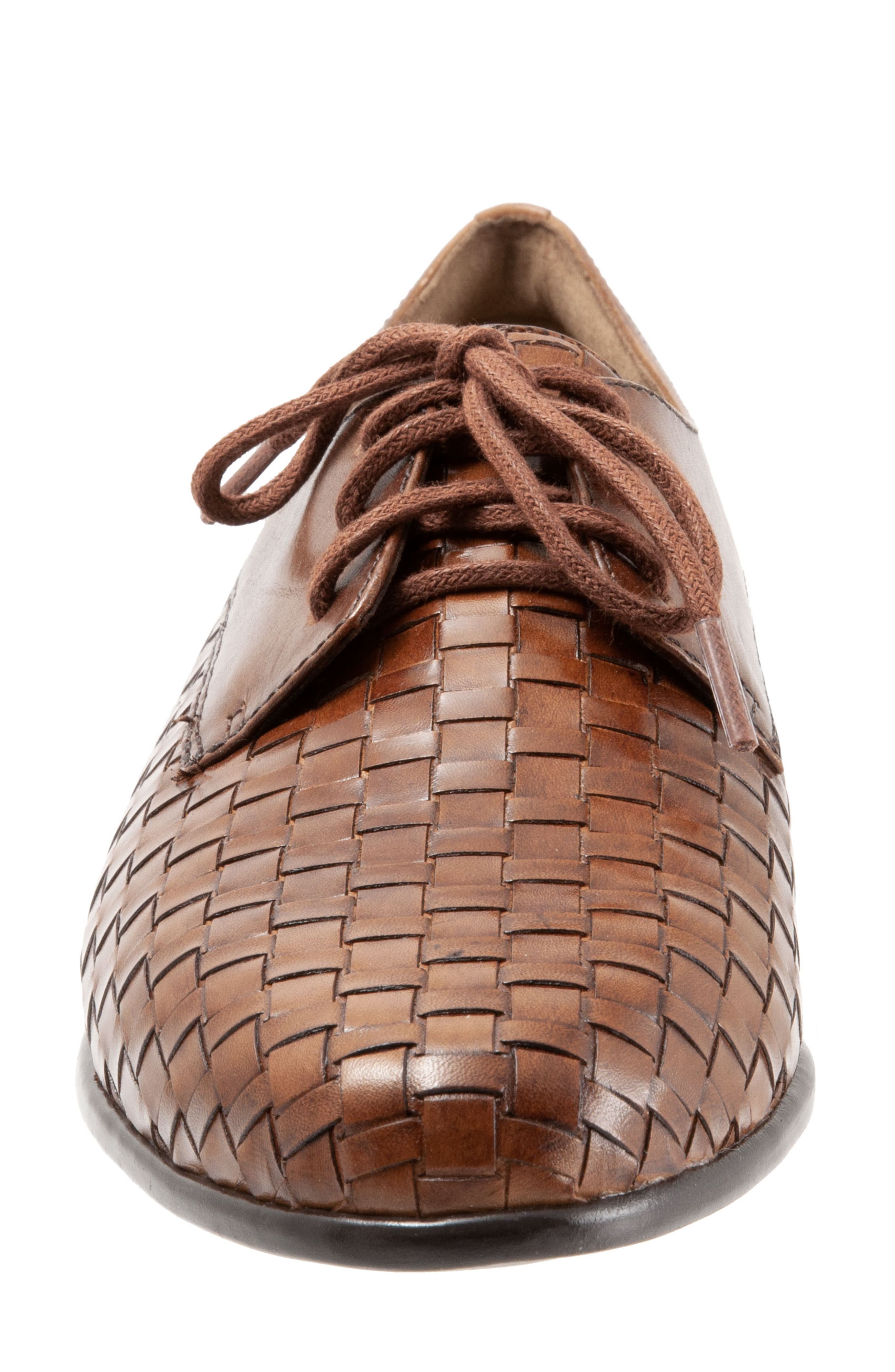 Lizzie Derby Flat, Alternate, color, COGNAC LEATHER