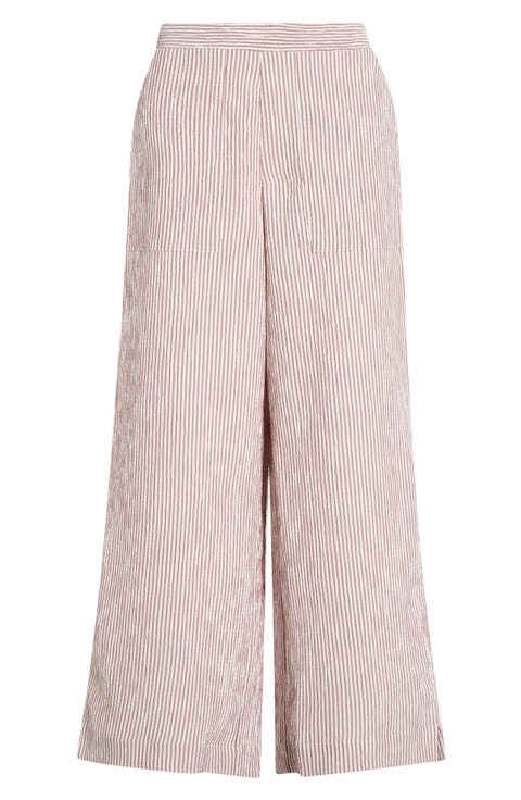 Stripe Wide Leg Pants