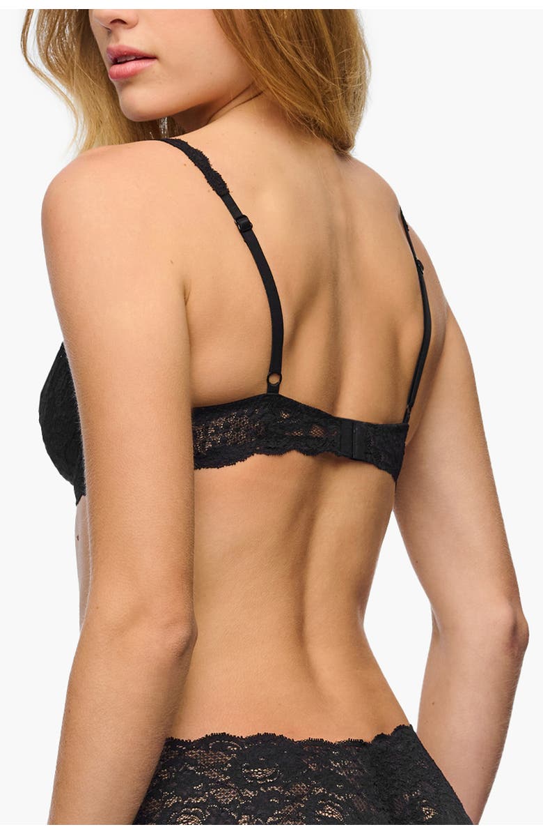 Cosabella Never Say Never Balconette Bra, Alternate, color, Black
